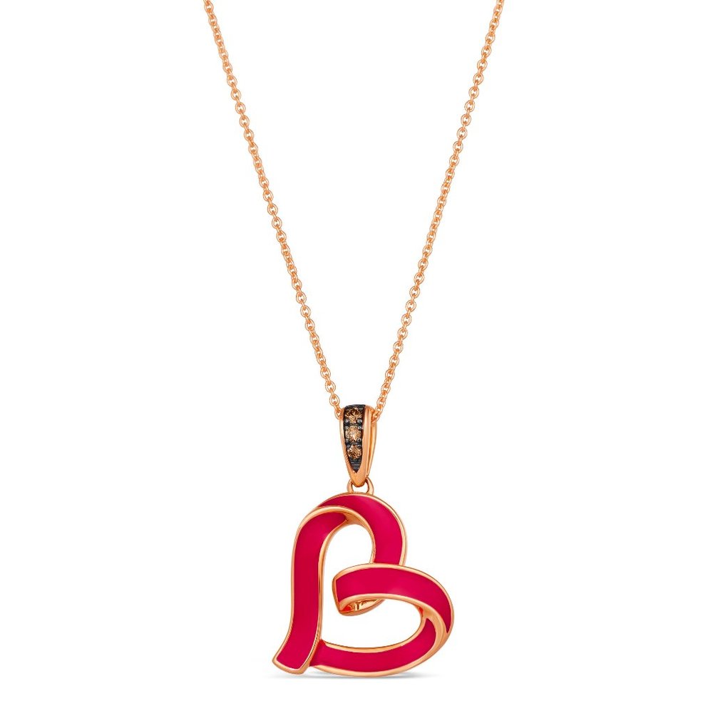Le Vian Chocolatier Pendant featuring Enamel Chocolate Diamonds